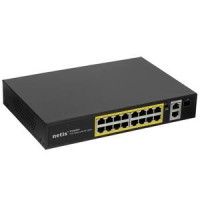 Коммутатор Netis P116GH, 16x10/100 LAN PoE, 2xGigabit Uplink, 1xSFP, 240W PoE