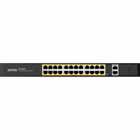 Коммутатор Netis P124GH, 24x10/100 LAN PoE, 2xGigabit Uplink, 2xSFP, 320W PoE