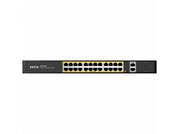 Коммутатор Netis P124GH, 24x10/100 LAN PoE, 2xGigabit Uplink, 2xSFP, 320W PoE