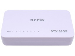 Коммутатор Netis ST3108GS, 8 x 10/100/1000 LAN, Auto MDI/MDIX