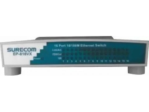 Коммутатор 16 ports, 10/100Mbit Desctop switch Surecom EP-816VX/6B