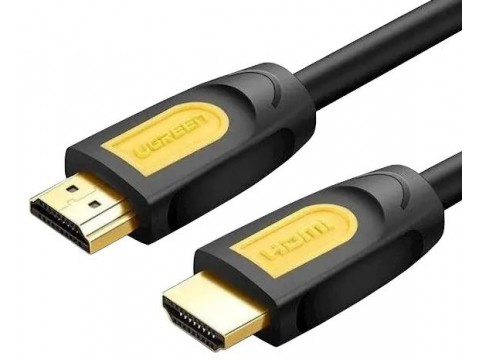 Кабель UGREEN HD101 HDMI Round Cable 3m (Yellow/Black)