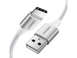 Кабель UGREEN US264 USB 2.0 C M/M ABS Cover 1m (White)