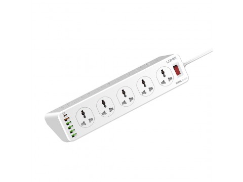 Сетевой фильтр LDNIO Universal SC10610 10 розеток 6*USB 12V/3A Портов 2м