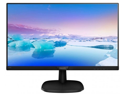 Монитор 23.8" PHILIPS 243V7QDAB (00/01) IPS FHD 4мс 250кдм 1000:1 1xD-Sub 1xDVI 1xHDMI 2x2W