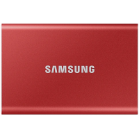 Внешний SSD 1000Gb Samsung T7 USB 3.2 Gen.2 (10 Гбит/c) AES 256, красный, MU-PC1T0R/WW
