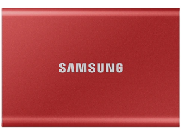 Внешний SSD 1000Gb Samsung T7 USB 3.2 Gen.2 (10 Гбит/c) AES 256, красный, MU-PC1T0R/WW