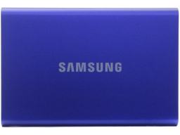 Внешний SSD 500Gb Samsung T7 USB 3.2 Gen.2 (10 Гбит/c) AES 256, Синий, MU-PC500H/WW