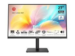 MSI Modern MD272QXP 27 IPS 2560x1440 100Hz 1ms 400cd/m2 1xDP 1xHDMI 1xUSB-C Черный