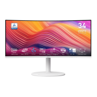 Монитор MSI Modern MD342CQPW 34" VA 3440x1440 / 120Hz / 1ms / 300cd/m² / 3500:1 / 2xHDMI / Type-C / DP / 2x3W