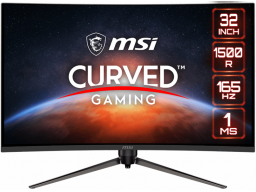 Монитор 31.5" MSI Optix AG321CQR VA 2560x1440 165Hz 1500R 1ms 250cd/m 3000:1 DP HDMI USB 2.0