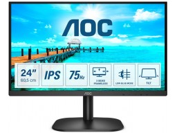 Монитор 23.8" AOC 24B2XD IPS 75Hz 1920x1080 4мс 250кд/м2 1000:1 VGA DVI