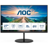 AOC Q27V4EA 27 IPS 2560x1440 75Hz 4ms 250cd/m² 1000:1 HDMI DP 2x2W Черный