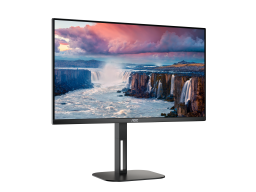 Монитор 27" AOC Q27V5CW/BK IPS 2560x1440 75Hz 1ms 300cd/m 1000:1 HDMI DP 2x5W Черный