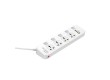 Сетевой фильтр LDNIO Universal SC4408 4 розетки 4*USB 5V/3.4A Портов 2 м