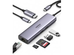 Hub UGREEN CM512 USB-C Multifunction Adapter with Ethernet Interface 60515