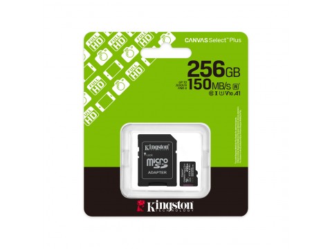 Карта памяти Kingston SDCS3/256GB Canvas Select Plus A1 U1 V10 256GB