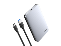 Кейс для SSD/HDD Ugreen CM300 2.5apos;apos; SATA External Hard Drive Enclosure with C To A cable, 70498