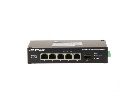 Коммутатор Hikvision DS-3T0306HP/No Power unit