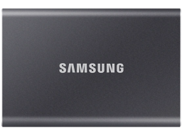 Внешний SSD 2000Gb Samsung T7 USB 3.2 Gen.2 (10 Гбит/c) AES 256, Серый, MU-PC2T0T/WW
