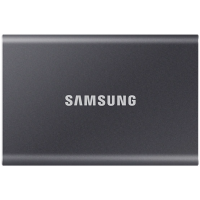 Внешний SSD 1000Gb Samsung T7 USB 3.2 Gen.2 (10 Гбит/c) AES 256, Серый, MU-PC1T0T/WW