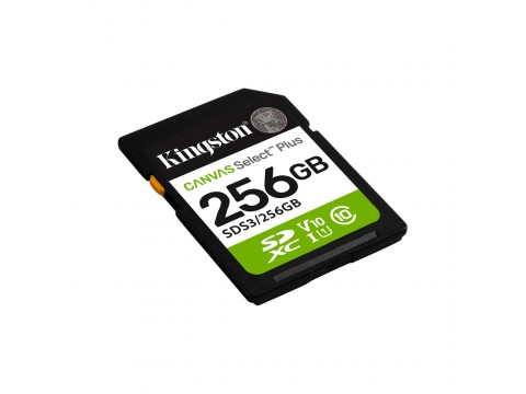 Карта памяти Kingston SDS3/256GB Canvas Select Plus C10 UHS-I U1 V10 256GB