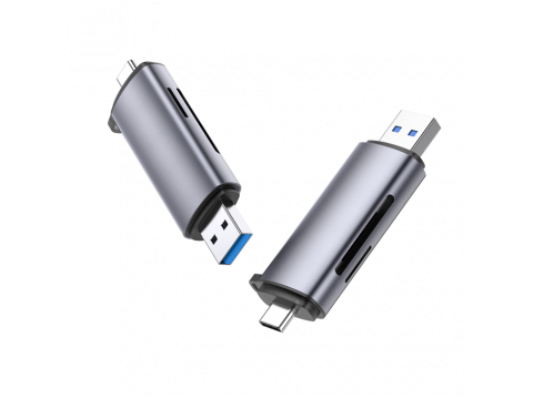 Переходник Ugreen CM185 USB-C/USB-A Card Reader, 50706