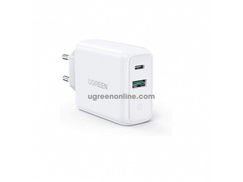 Зарядное устройство UGREEN CD170 36W USB-C Wall Charger EU (White), 60468