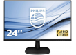 Монитор 23.8" PHILIPS 243V7QJABF (00/01) IPS 4мс 250кдм 1000:1 1xD-Sub 1xHDMI 1xDP 2x2W