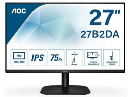 Монитор 27" AOC 27B2DA IPS 1920x1080 75Hz 4ms 250 cd/m2 1000:1 HDMI VGA 178/178 Черный