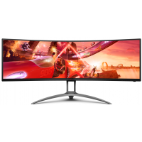 AOC Широкоформат 49 AG493UCX2 165Гц VA 5120x1440 1мс 550кд/м2 3000:1 3xHDMI DP USB3.2 2x5W