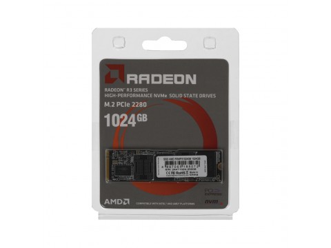 Твердотельный накопитель SSD AMD Radeon R3MP30512G8 512GB M.2 NVMe PCIe 3.0x4