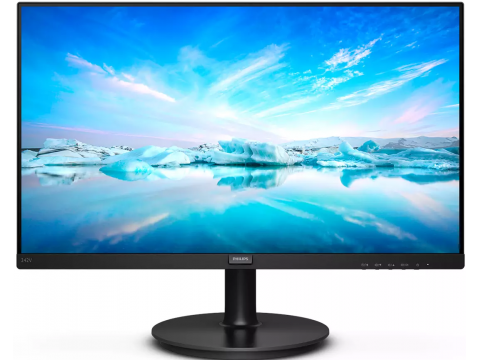 Монитор 23.8" PHILIPS 242V8LA/01 VA 1920x1080 75Hz 4мс 250кд/м 3000:1 VGA HDMI DP 2x2W Черный