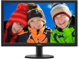 Монитор 23.6" Philips 243V5QHABA/01 MVA FHD 8мс 250кдм 3000:1 1xD-Sub 1xDVI 1xHDMI Колонки