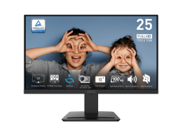 Монитор 24,5" MSI PRO MP253 IPS 1920x1080 100Hz 1ms 300cd/m 1000:1 HDMI D-Sub 2x3W Black