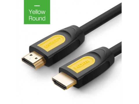 Кабель UGREEN HD101 HDMI Round Cable 20m (Yellow/Black)