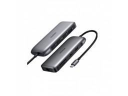 Конвертер Ugreen CM274 / USB-C To 2*USB 3.0 A / HDMI / VGA / DP / RJ45 Gigabit / SD/TF / PD