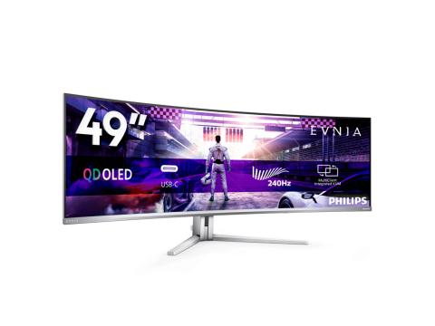Монитор 49" PHILIPS 49M2C8900/00/01 QD OLED 5120x1440 240Hz R1800 0,03мс 1.5млн:1 1xDP 2xHDMI 1xUSB