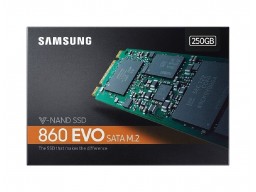 Твердотельный накопитель 250Gb SSD Samsung 860 EVO M.2 SATA R550Mb/s W520MB/s MZ-N6E250BW