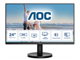 Монитор 23,8" AOC 24B3HM/01 VA 1920x1080 75Hz 4ms 250 cd/m2 3000:1 1xHDMI 1xD-SUB 178/178 Черный