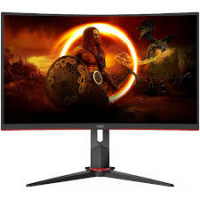 AOC CQ27G2SE/BK Игровой Монитор 27 изогнутый, 2560x1440, 165Гц, 1мс, 250кд/м2, 3000:1, 2xHDMI, 1xDP
