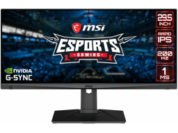 Монитор 29.5" MSI Optix MAG301RF Rapid IPS 2560x1080 200Hz 1ms 300cd/m 1000:1 2xHDMI DP USB 2.0