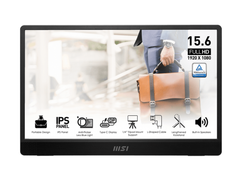 Портативный Ультратонкий Монитор 15.6" MSI PRO MP161 E2 IPS 1920х1080 60Hz 4ms