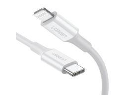 Кабель Ugreen US171 Lightning To Type-C 2.0 Male Cable White 1M, 10493