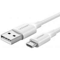 Кабель Ugreen US289 Micro USB Male To USB 2.0 A  Male Cable 1M (White), 60141