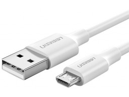 Кабель Ugreen US289 Micro USB Male To USB 2.0 A  Male Cable 1M (White), 60141