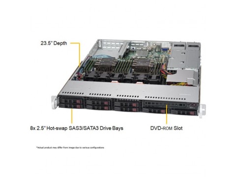 Промышленный компьютер Supermicro SYS-1029P-WTR/2U Rackmount/Intel Xeon Scalable Processors/Up to 2TB DDR4 RAM/10x 2.5" Hot-swap Drive Bays/Redundant Power Supplies