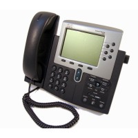 Телефон Cisco CP-7960G / Display Resolution: 320x222 / Protocols: SIP, SCCP / Ethernet Ports: 2x 10/100 / PoE: Yes / Speakerphone: Yes
