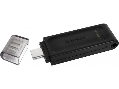 USB Флеш накопитель 32GB 3.0 Kingston DT70/32GB черный