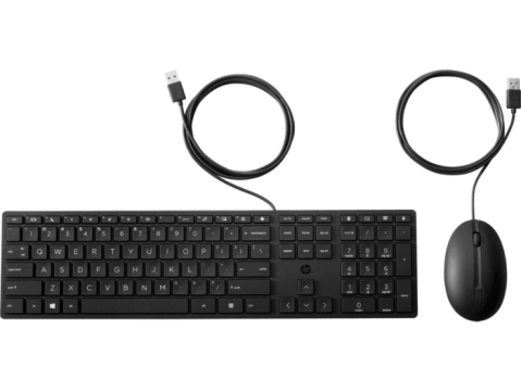 Клавиатура и мышь HP 320MK / USB / QWERTY / Черный